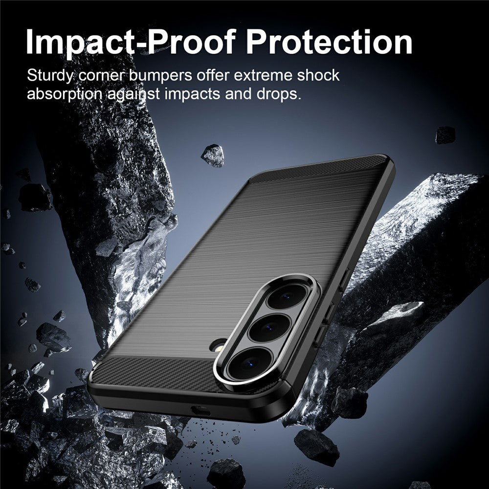 Funda para Samsung Galaxy S26 FE S741 / S25 FE, Techsuit, Carbono, Azul
