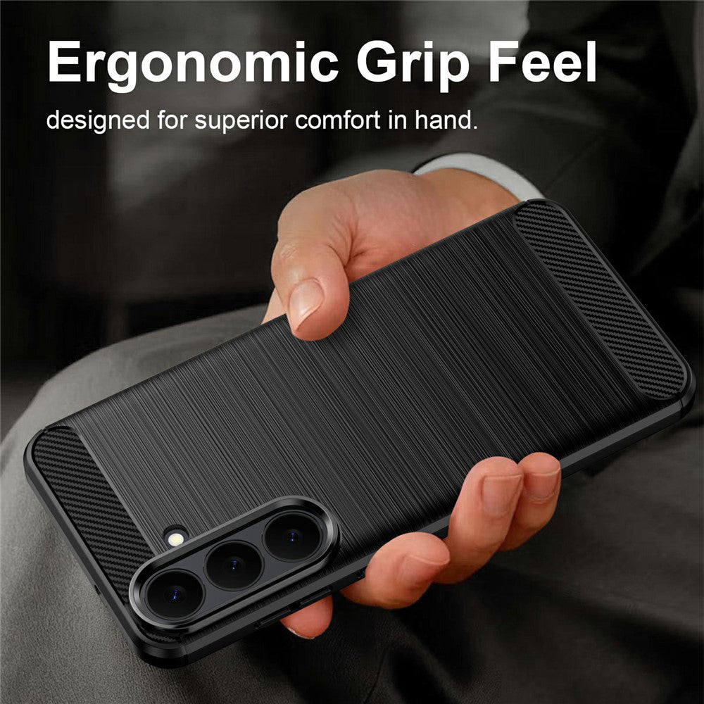 Funda para Samsung Galaxy S26 FE S741 / S25 FE, Techsuit, Carbono, Azul