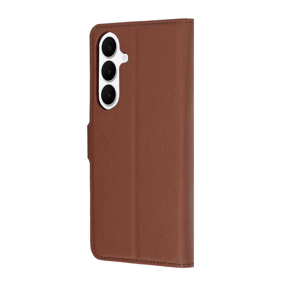 Funda para Samsung Galaxy S26 FE S741 / S25 FE, Techsuit, Leather Folio, Marrón