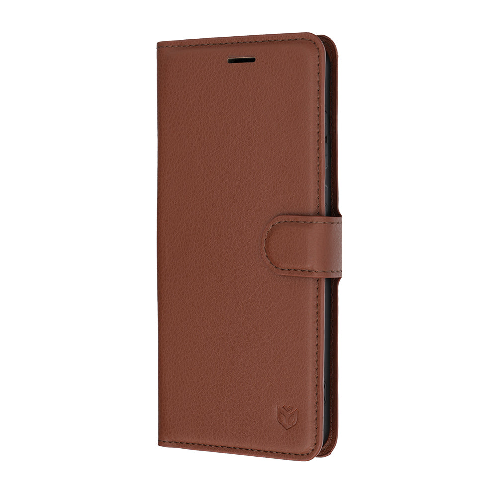 Funda para Samsung Galaxy S26 FE S741 / S25 FE, Techsuit, Leather Folio, Marrón