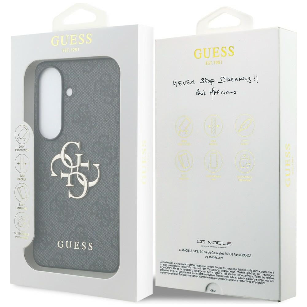 Case for Samsung Galaxy S26 Plus S947, Guess, 4G Big Logo, Black