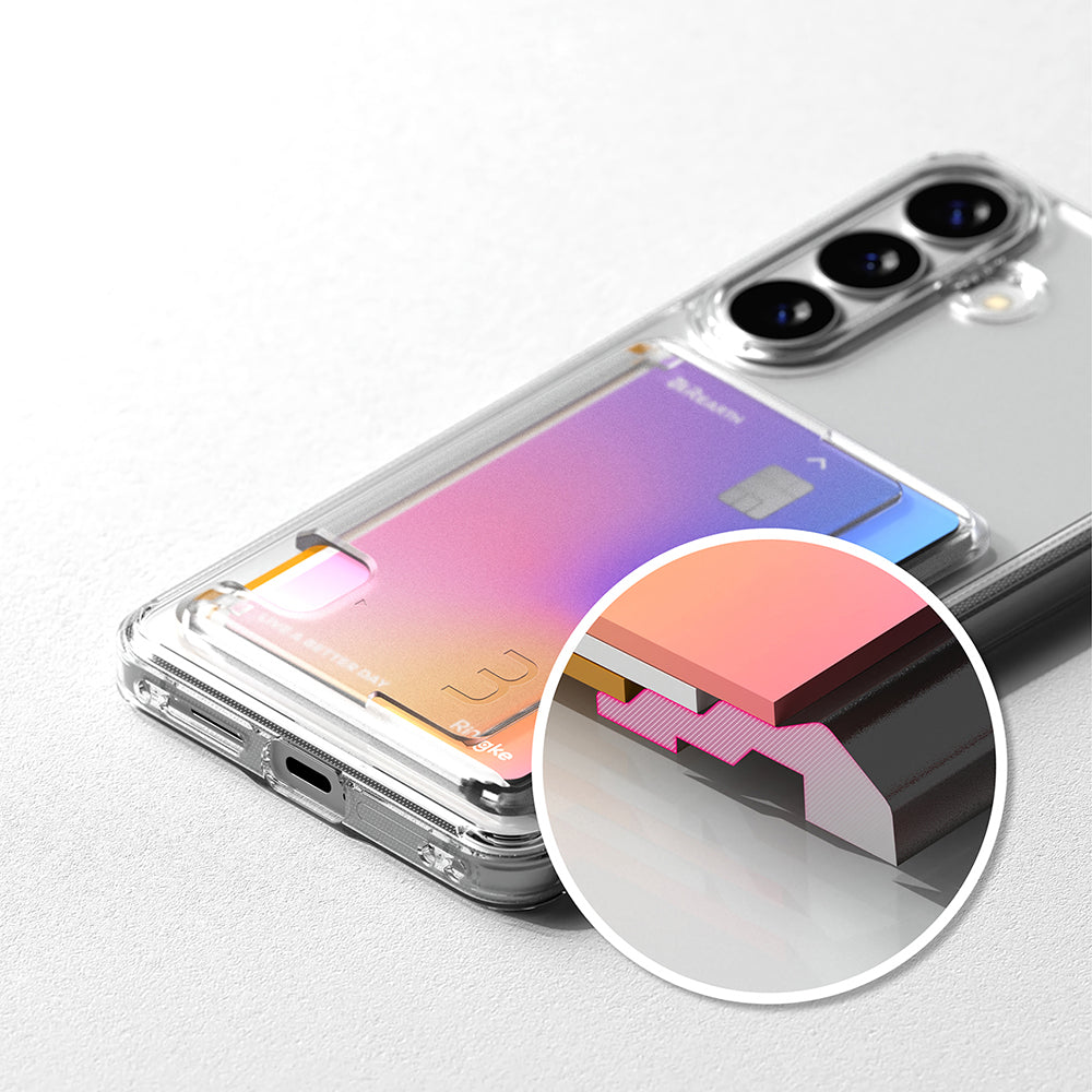 Funda para Samsung Galaxy S26 Plus S947, Ringke, Fusion Card, Transparente