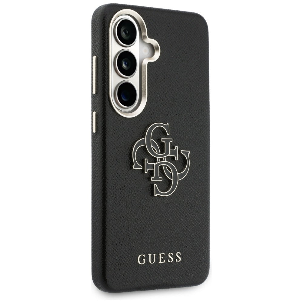 Funda para Samsung Galaxy S26 Plus S947, Guess, 4G Grained Big and Classic Logo, Negra