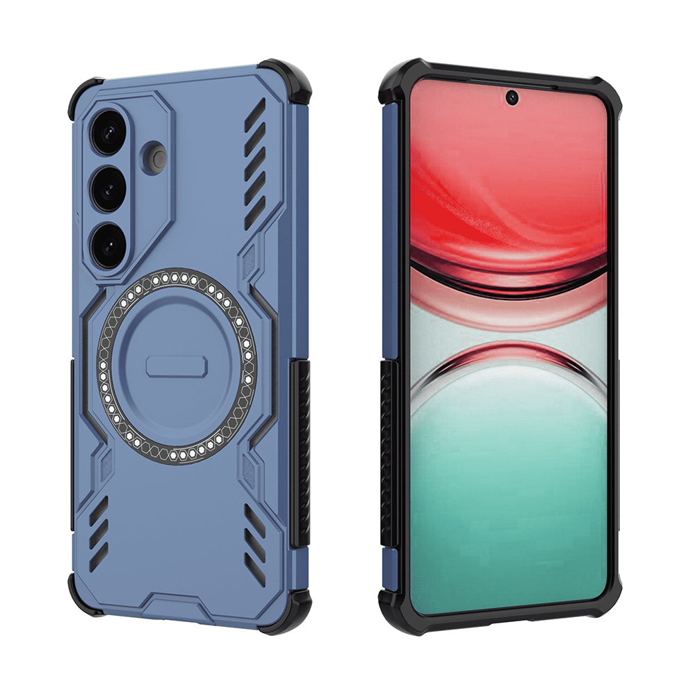 Funda MagSafe para Samsung Galaxy S26 Plus, Techsuit, ArmorMag, Azul