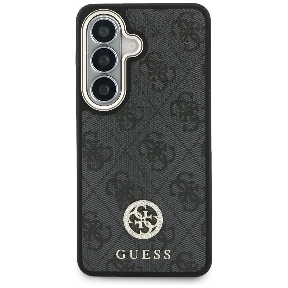 Funda para Samsung Galaxy S26 S942, GUESS, 4G Big Rhinestone Triangle Strap, Negra