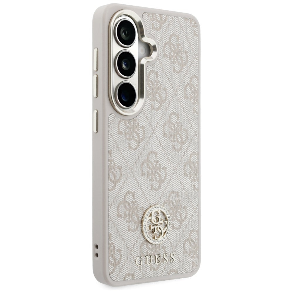 Funda para Samsung Galaxy S26 S942, GUESS, 4G Big Rhinestone Triangle Strap, Rosa