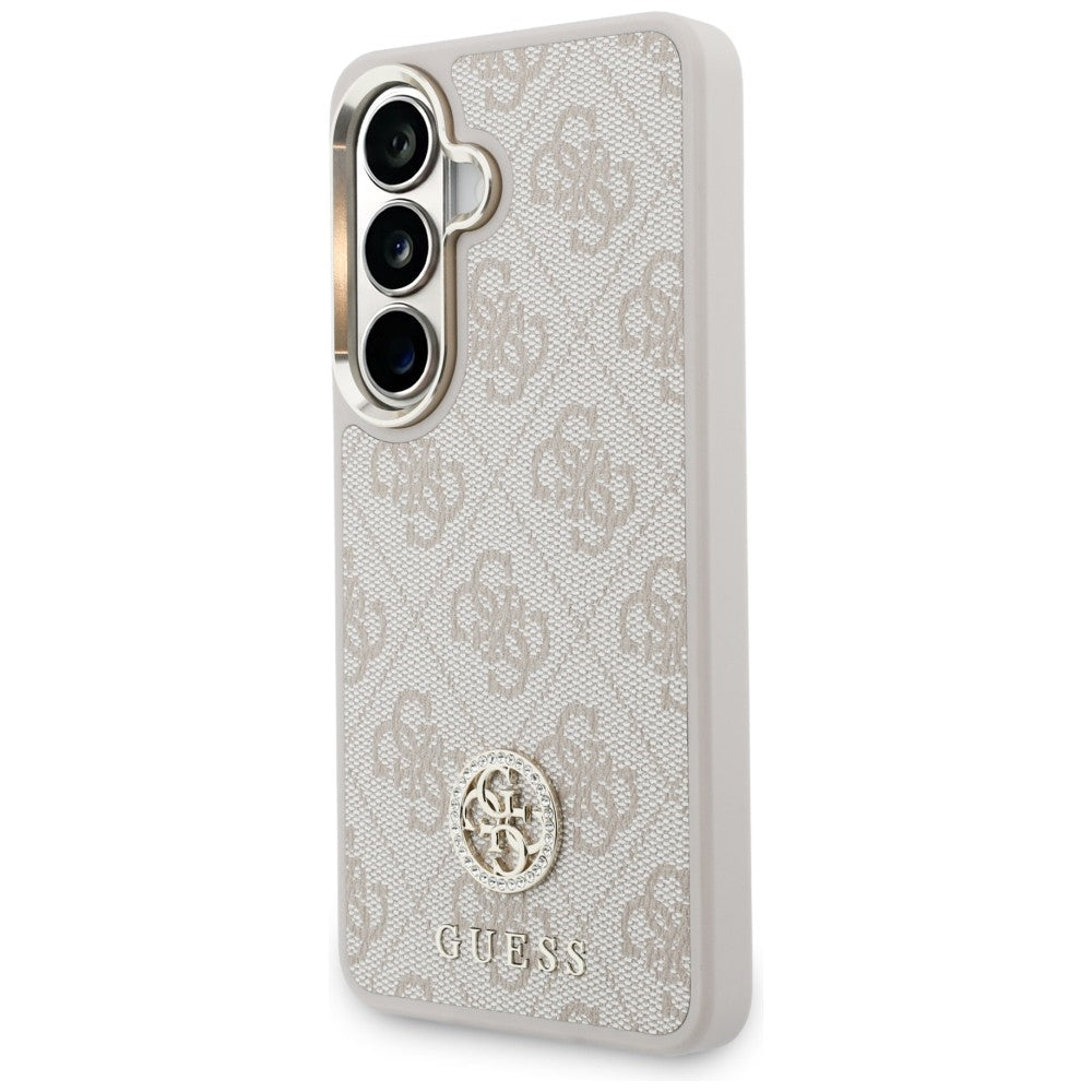Funda para Samsung Galaxy S26 S942, GUESS, 4G Big Rhinestone Triangle Strap, Rosa