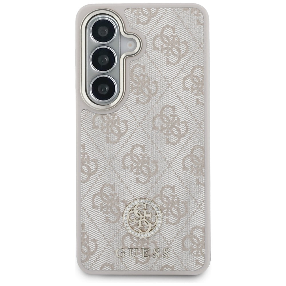 Funda para Samsung Galaxy S26 S942, GUESS, 4G Big Rhinestone Triangle Strap, Rosa