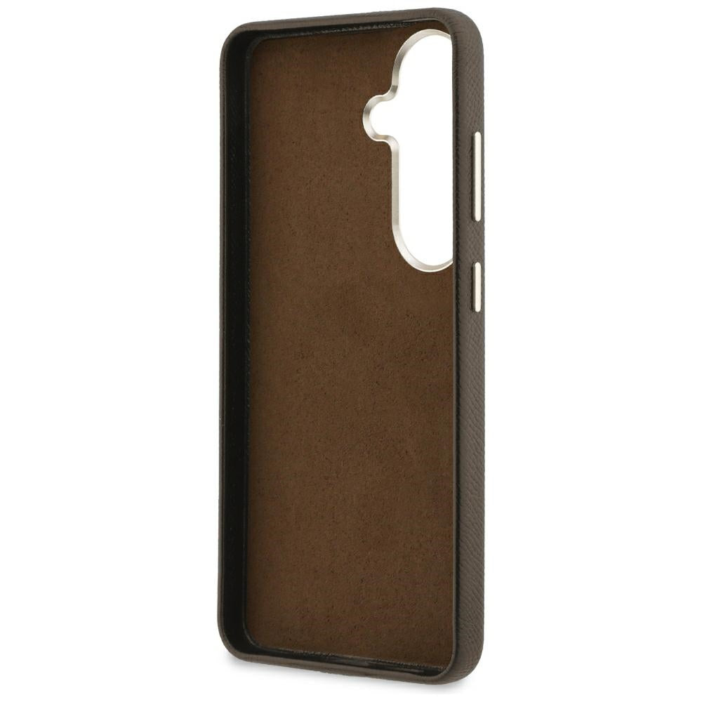 Funda para Samsung Galaxy S26 S942, Guess, 4G Grained Big and Classic Logo, Marrón