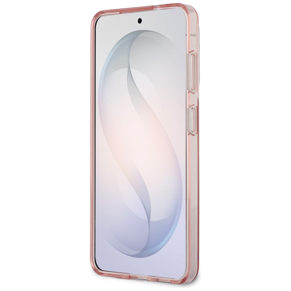 Funda MagSafe para Samsung Galaxy S26 S942, Guess, IML Gradient Triangle Logo, Rosa