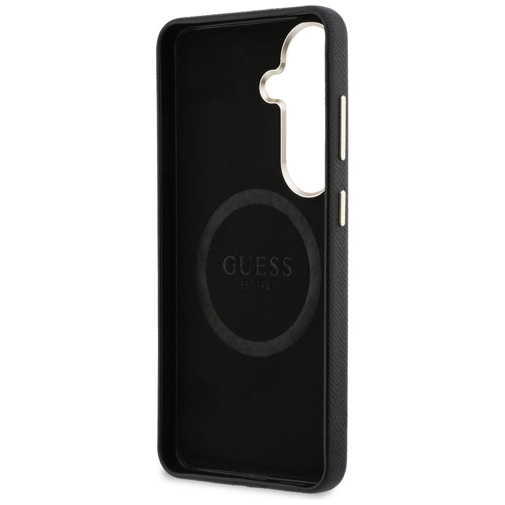 Funda para Samsung Galaxy S26 S942, Guess, Rhinestone Round Logo, Negra