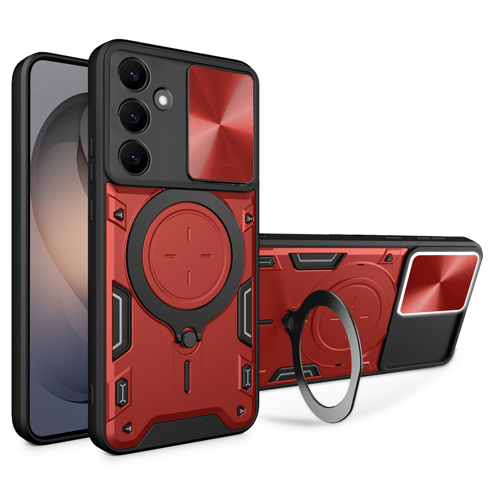 Case for Samsung Galaxy S26 S942, Techsuit, CamGuard Pro, Red