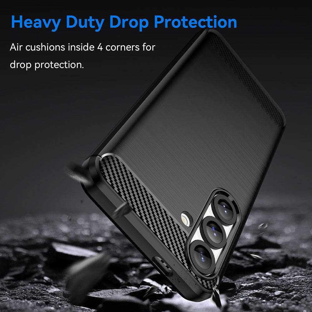 Funda para Samsung Galaxy S26 S942, Techsuit, Carbono, Negra