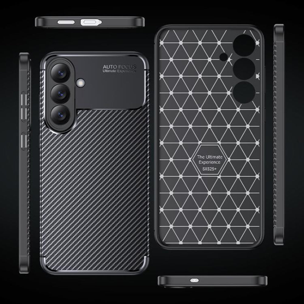 Case for Samsung Galaxy S26 S942, Techsuit, CarbonFiber, Black