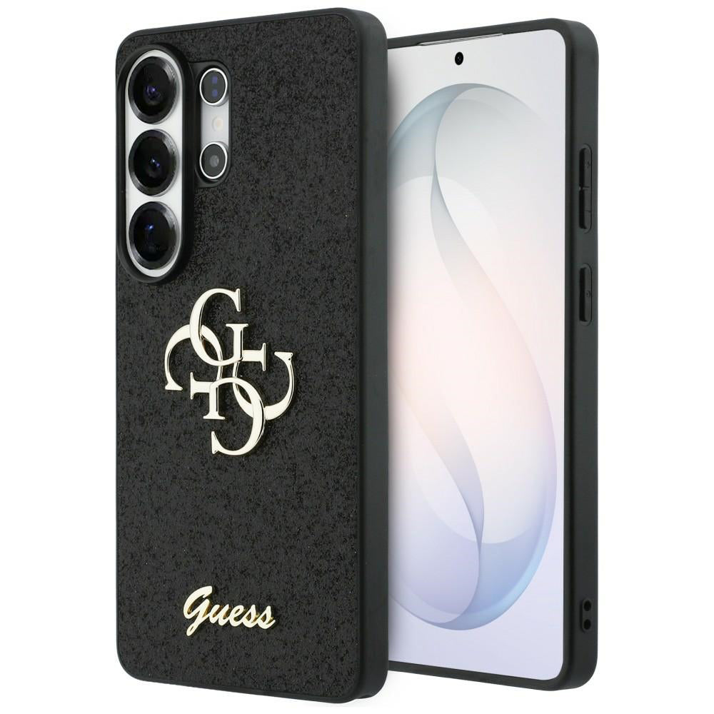 Funda para Samsung Galaxy S26 Ultra S948, Guess, Fixed Glitter Big 4G Metal Frame, Negra