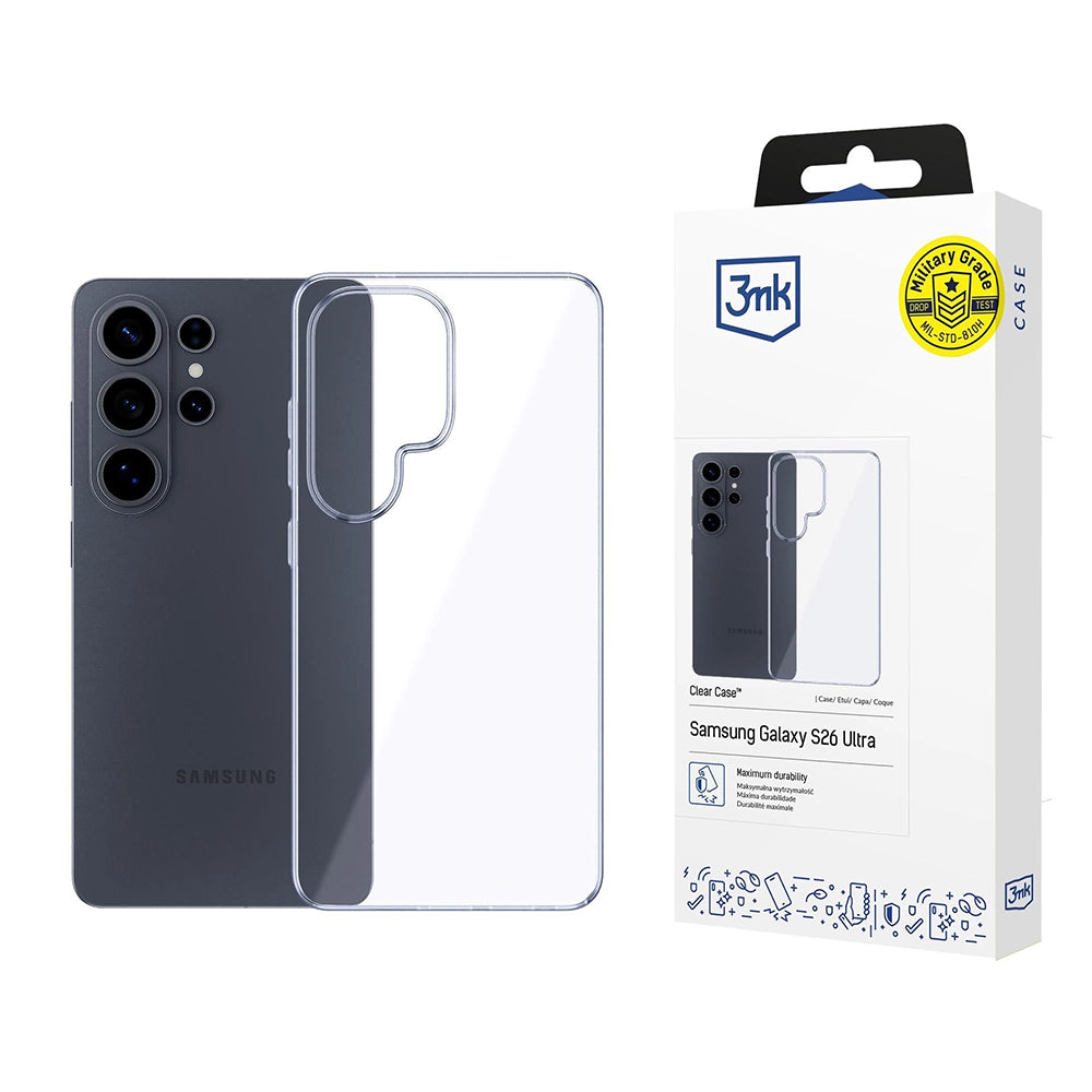 Funda para Samsung Galaxy S26 Ultra S948, 3MK, Clear, Transparente
