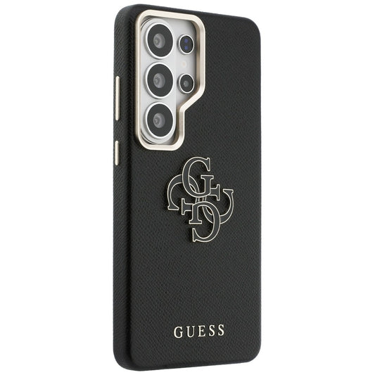 Funda para Samsung Galaxy S26 Ultra S948, Guess, 4G Grained Big and Classic Logo, Negra