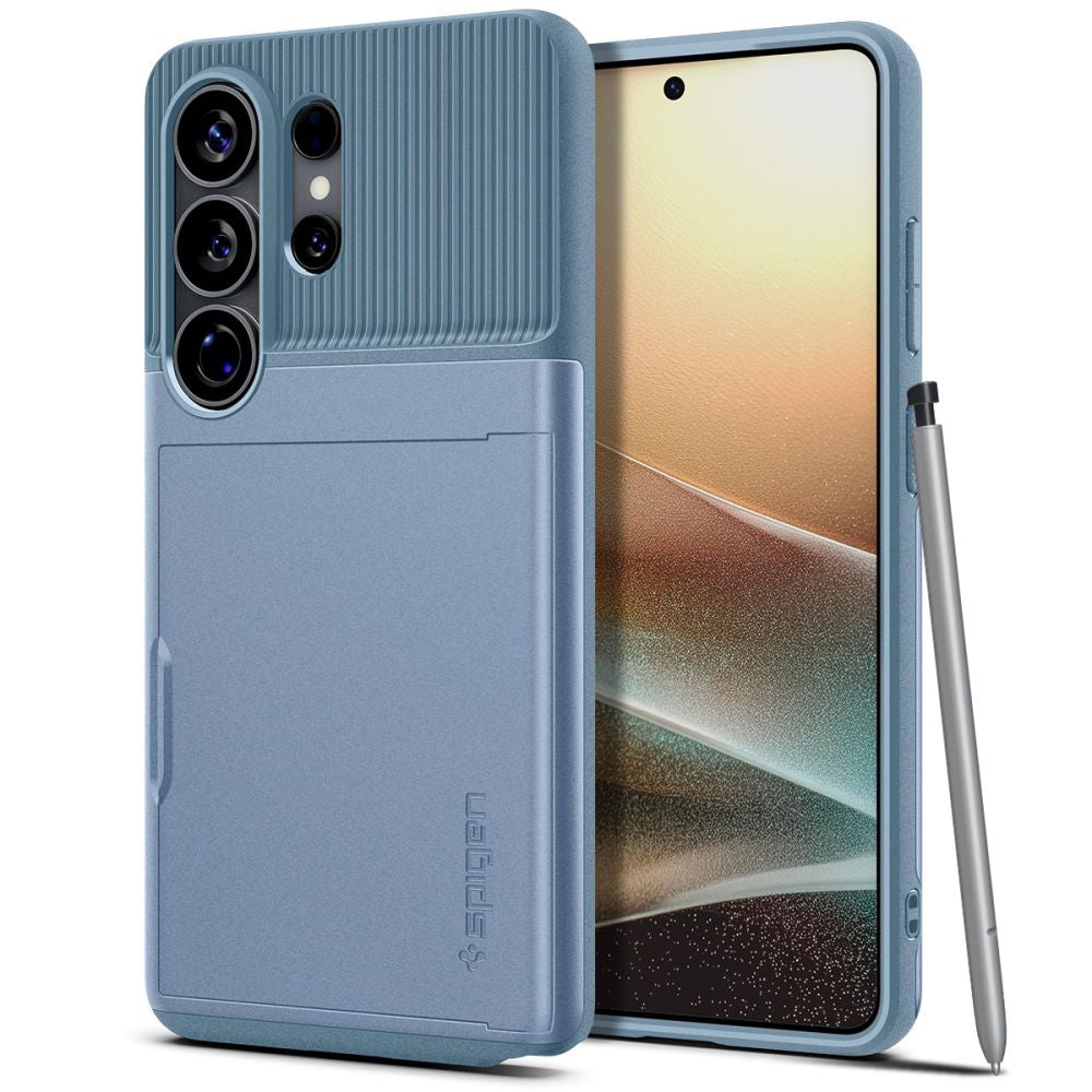 Funda para Samsung Galaxy S26 Ultra S948, Spigen, Slim Armor CS, Azul ACS11225