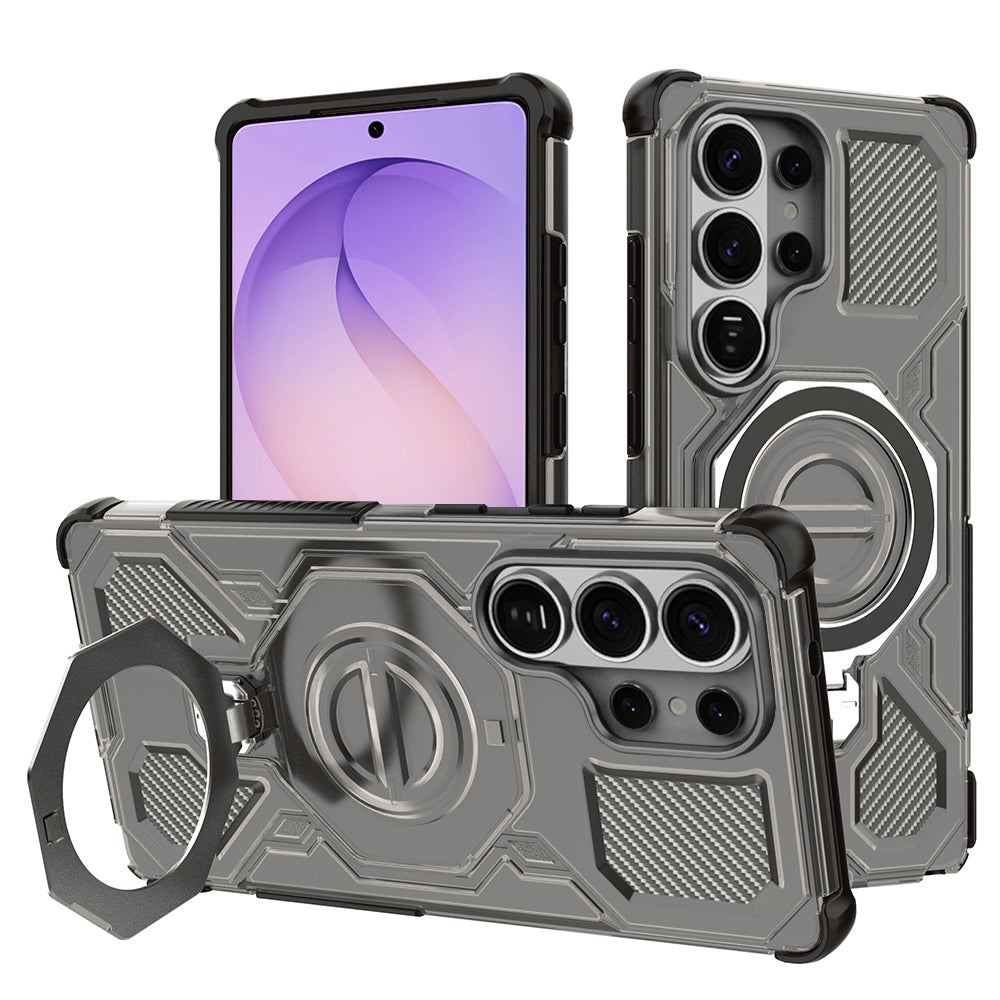 Funda para Samsung Galaxy S26 Ultra S948, Techsuit, Carbon Shield Pro, Ahumada