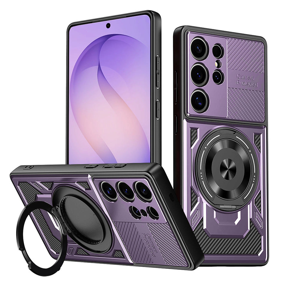 Funda para Samsung Galaxy S26 Ultra S948, Techsuit, RuggedCam, Morado