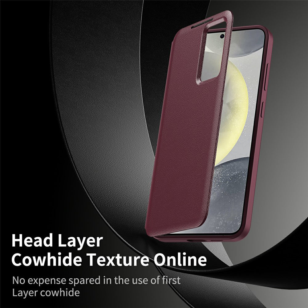 Funda para Samsung Galaxy S26 Ultra S948, Techsuit, SmartView, Roja
