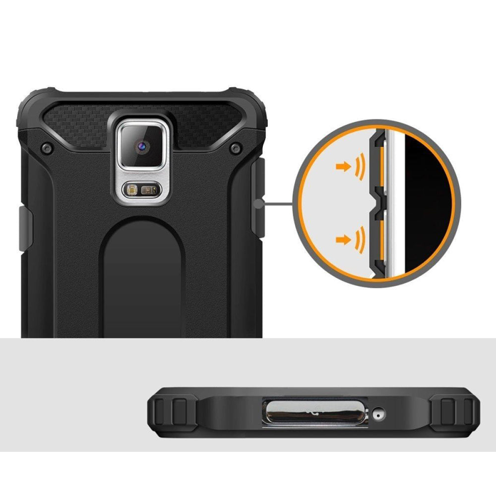 Funda para Samsung Galaxy S5 G900, Techsuit, Hybrid Armor, Negra