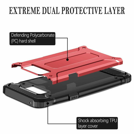 Funda para Samsung Galaxy S6 G920, Techsuit, Hybrid Armor, Negra