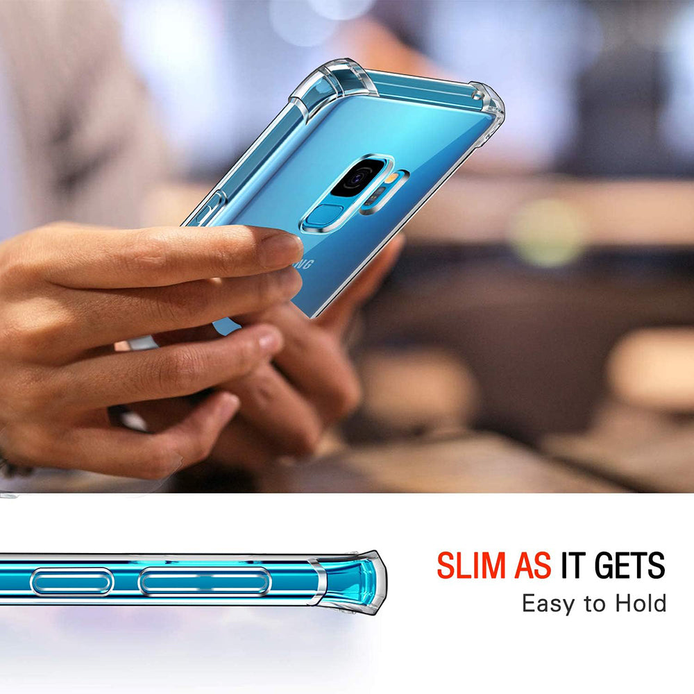 Funda para Samsung Galaxy S9 G960, Techsuit, Antigolpes Transparente, Transparente