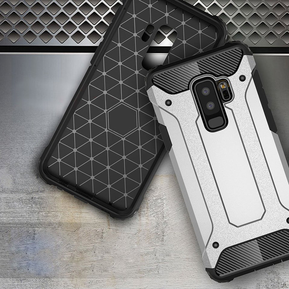 Funda para Samsung Galaxy S9+ G965, Techsuit, Hybrid Armor, Negra