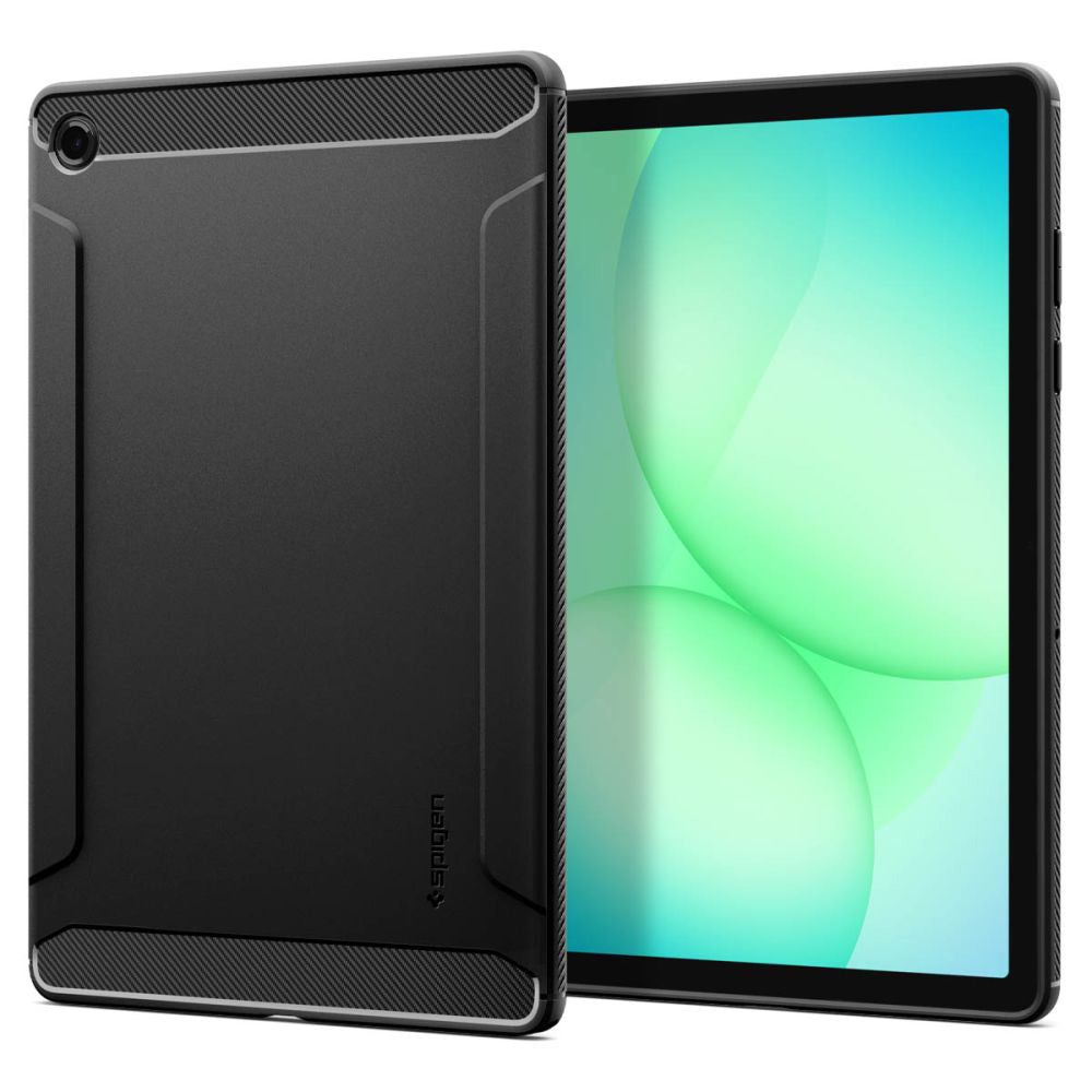 Funda para Samsung Galaxy Tab A11+, Spigen, Rugged Armor, Negra Mate ACS10463