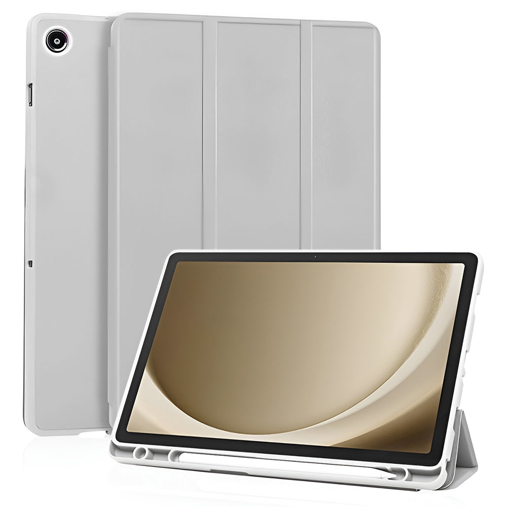 Funda para Samsung Galaxy Tab A11+ / Tab A9+, Techsuit, Flex Trifold, Gris
