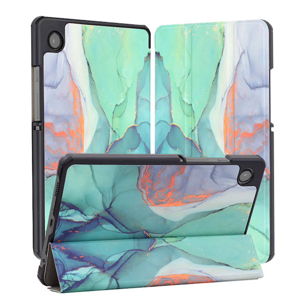 Funda para Samsung Galaxy Tab A11+ / Tab A9+, Techsuit, FoldPro Green Time, Multicolor