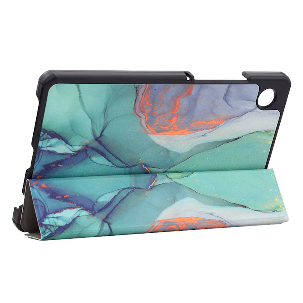 Funda para Samsung Galaxy Tab A11+ / Tab A9+, Techsuit, FoldPro Green Time, Multicolor