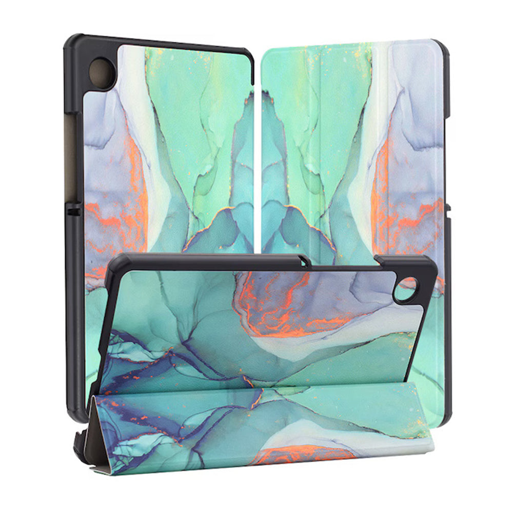 Funda para Samsung Galaxy Tab A11+ / Tab A9+, Techsuit, FoldPro Green Time, Multicolor