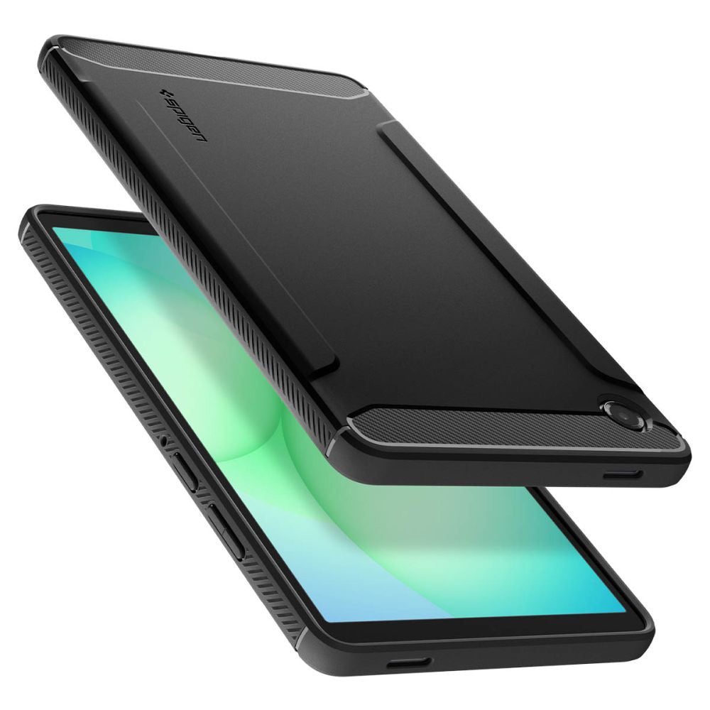 Funda para Samsung Galaxy Tab A11, Spigen, Rugged Armor, Negra Mate ACS10462