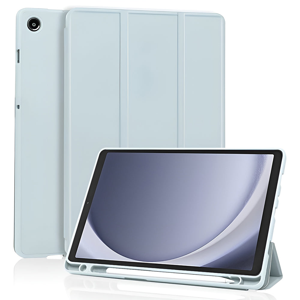 Funda para Samsung Galaxy Tab A11 / Tab A9, Techsuit, Flex Trifold New Model, Azul