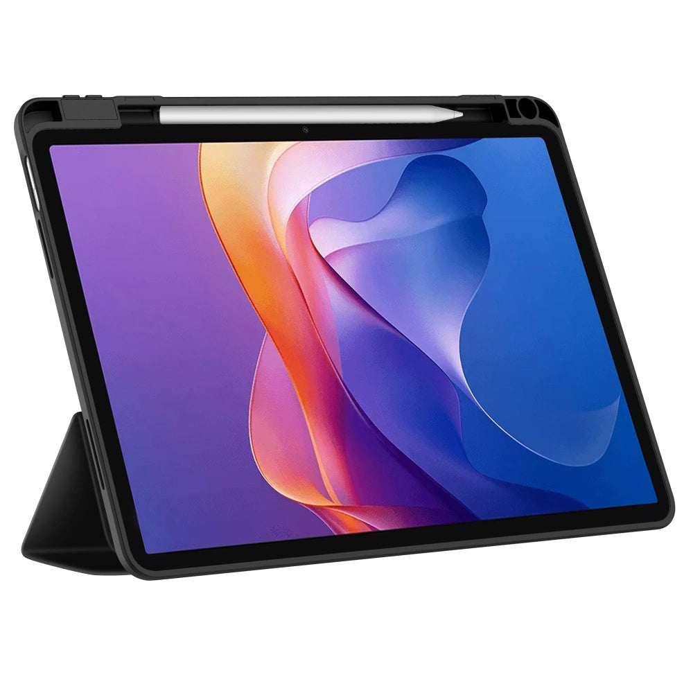 Funda para Samsung Galaxy Tab A11 / Tab A9, Techsuit, Flex Trifold New Model, Gris