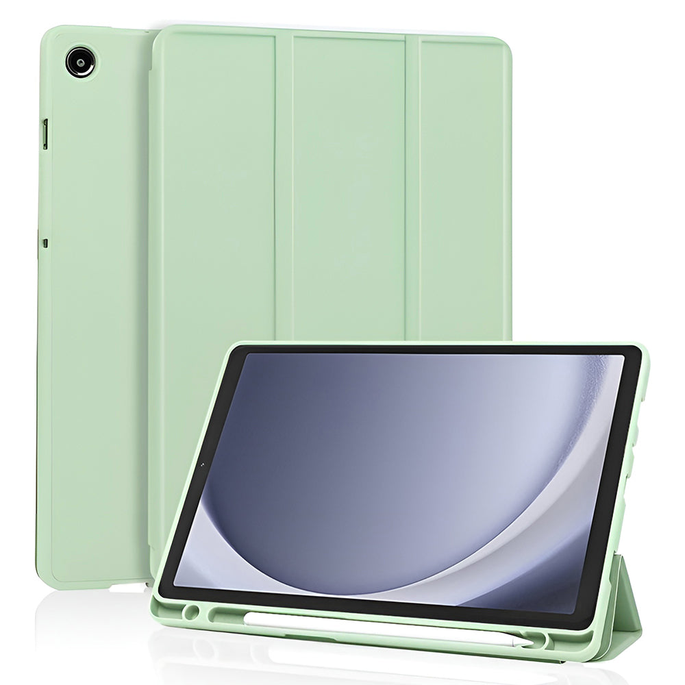 Funda para Samsung Galaxy Tab A11 / Tab A9, Techsuit, Flex Trifold New Model, Verde Matcha