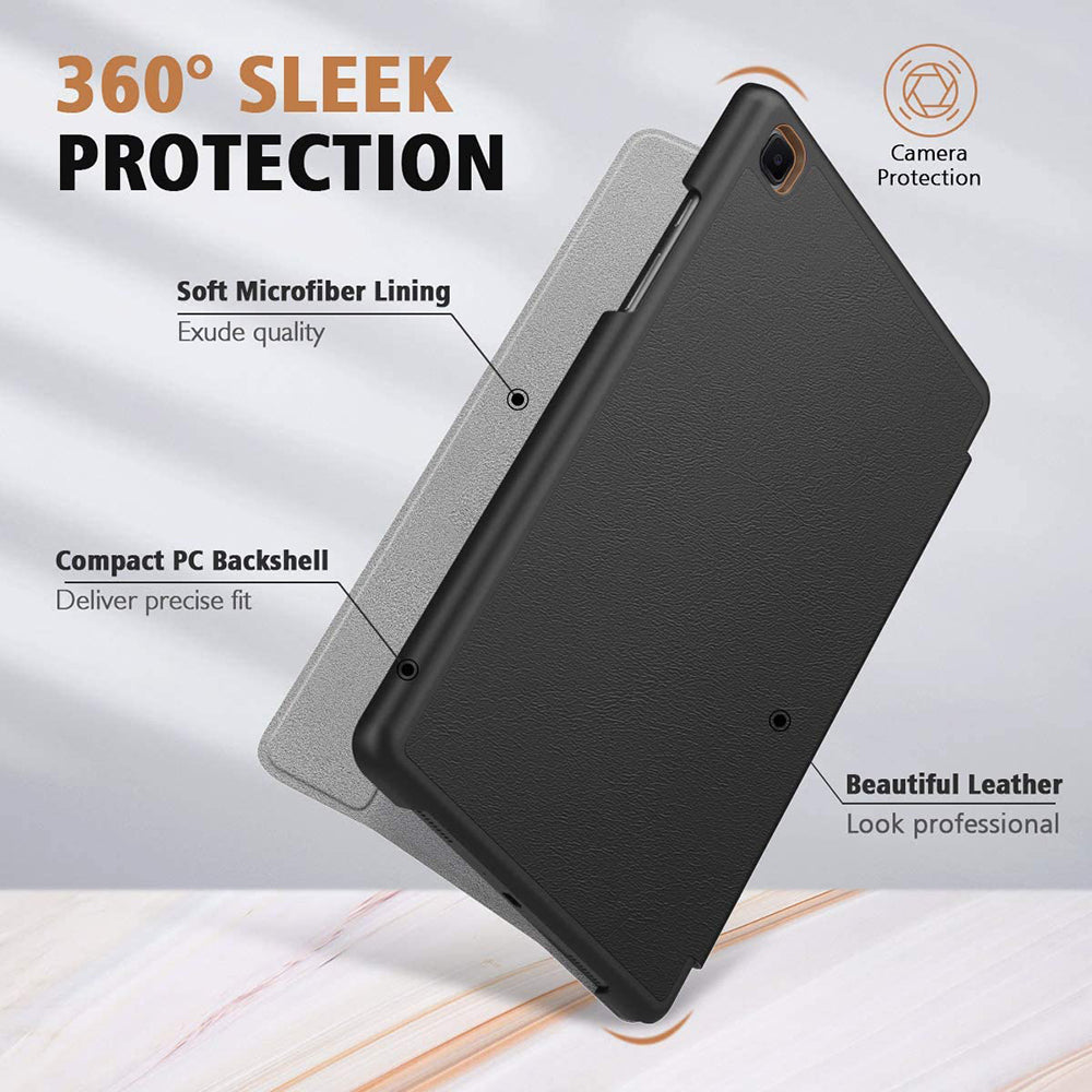 Funda para Samsung Galaxy Tab A7 10.4 (2020) / Tab A7 10.4 (2022), Techsuit, FoldPro, Negra