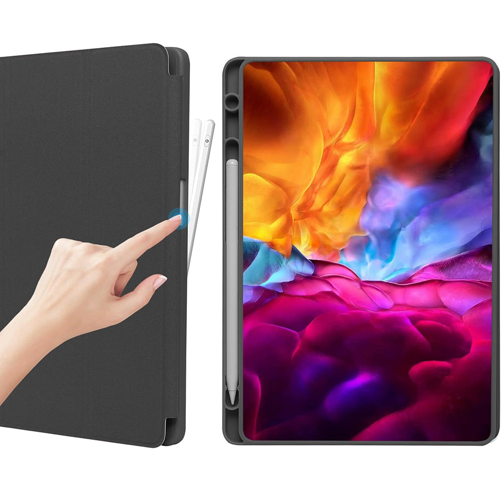Funda para Samsung Galaxy Tab A9+, Techsuit, Flex Trifold, Negra