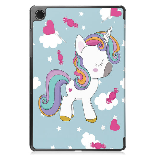 Funda para Samsung Galaxy Tab A9+, Techsuit, FoldPro Unicorn, Multicolor