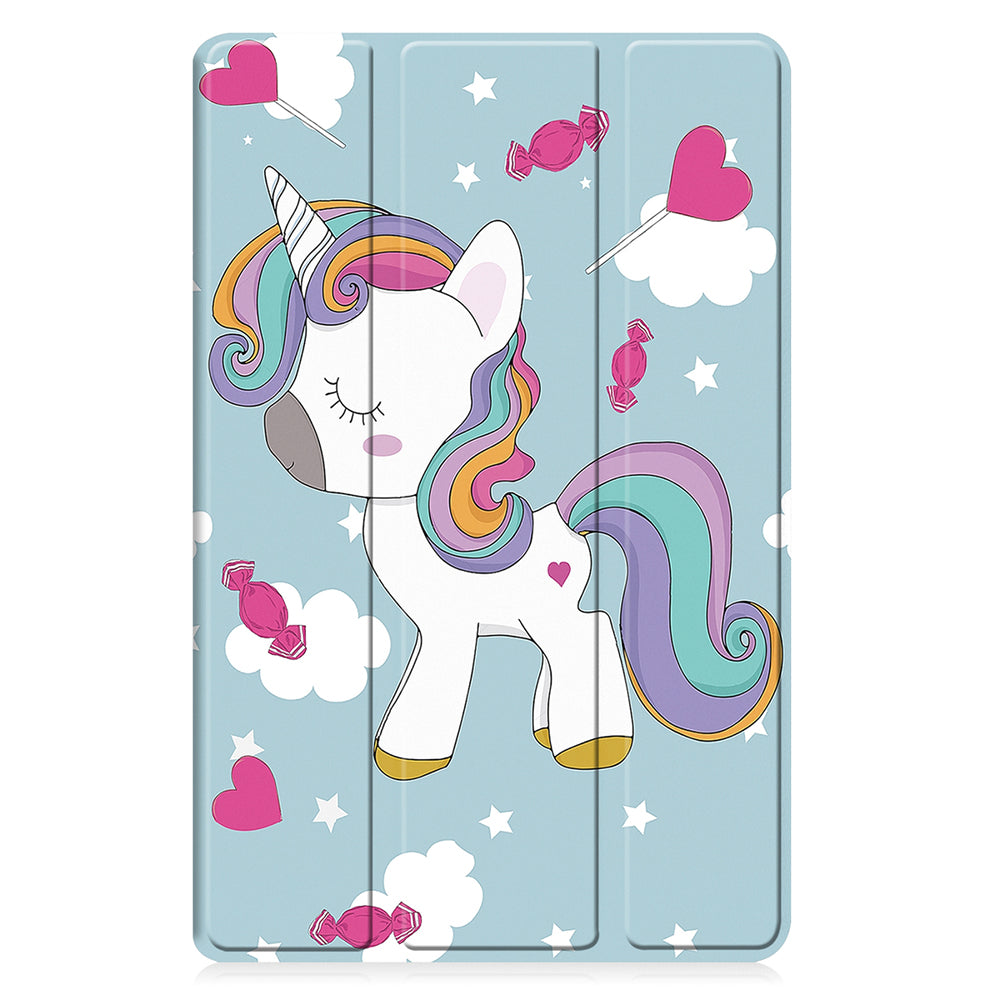 Funda para Samsung Galaxy Tab A9+, Techsuit, FoldPro Unicorn, Multicolor