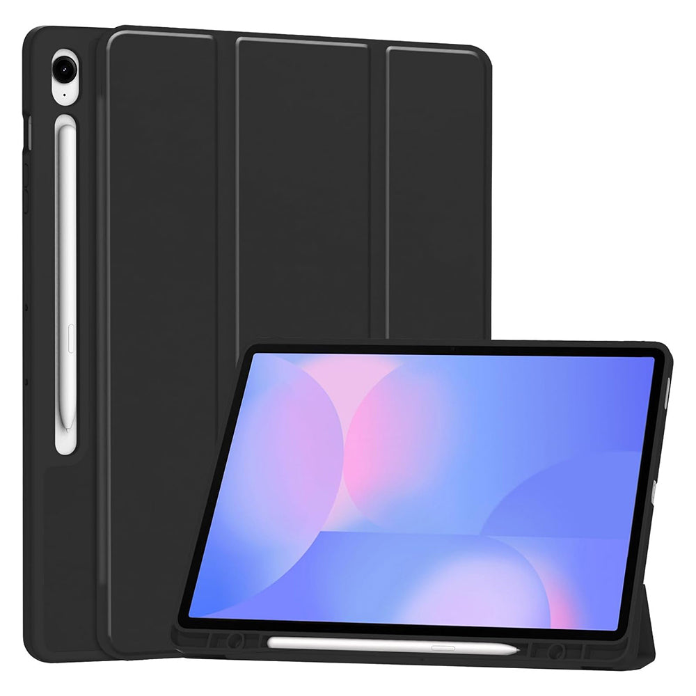 Funda para Samsung Galaxy Tab S10 FE+, Techsuit, Flex Trifold, Negra