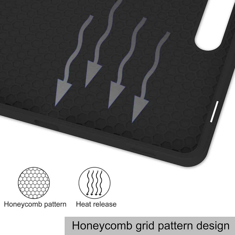 Funda para Samsung Galaxy Tab S10 FE+, Techsuit, Flex Trifold, Negra