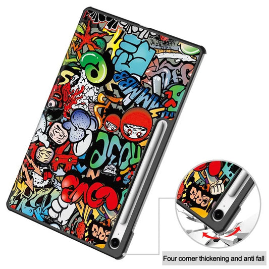Funda para Samsung Galaxy Tab S10 FE+, Techsuit, FoldPro Urban Vibe, Multicolor