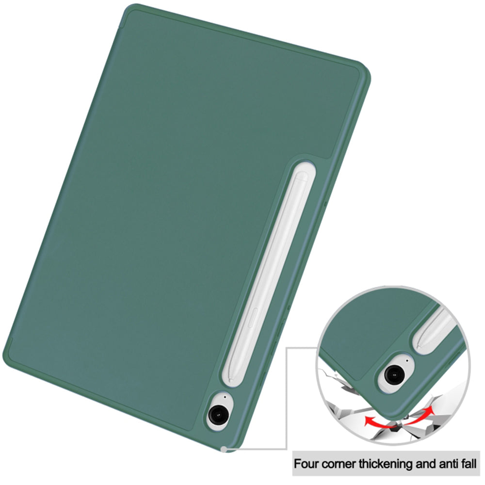 Funda para Samsung Galaxy Tab S10 FE / Tab S9 FE, Techsuit, Flex Trifold, Verde