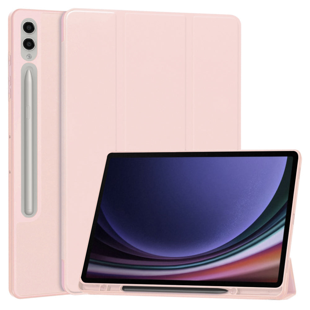 Funda para Samsung Galaxy Tab S10+ / Tab S9+, Techsuit, Flex Trifold, Rosa