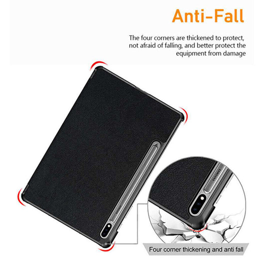 Funda para Samsung Galaxy Tab S10 Ultra / Tab S9 Ultra / Tab S8 Ultra, Techsuit, FoldPro, Negra