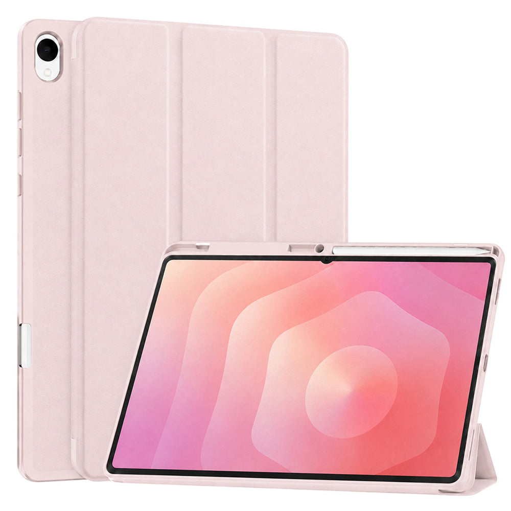 Funda para Samsung Galaxy Tab S12 Plus, Techsuit, Flex Trifold, Rosa