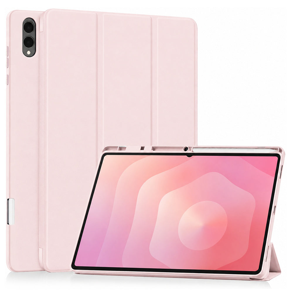 Funda para Samsung Galaxy Tab S12 Ultra / Tab S11 Ultra, Techsuit, Flex Trifold, Rosa